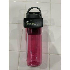 Nike Twist Top Pink Water Bottle 24 OZ BPA Free Dishwasher Safe New With Tags